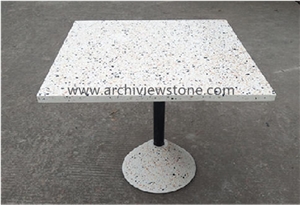 Precast White Terrazzo Slabs For Floor Wall Tiles
