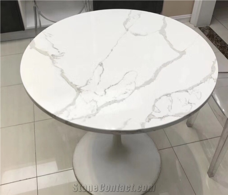 Quartz Coffee Top, Quartz Round Cafe Table Top