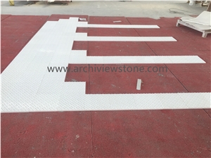 3D CNC Thassos Crystal White Marble CNC Wall Panel