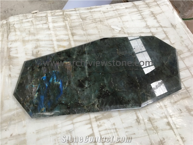 Labradorite Blue Granite Table Top Lemurian Blue Table Top