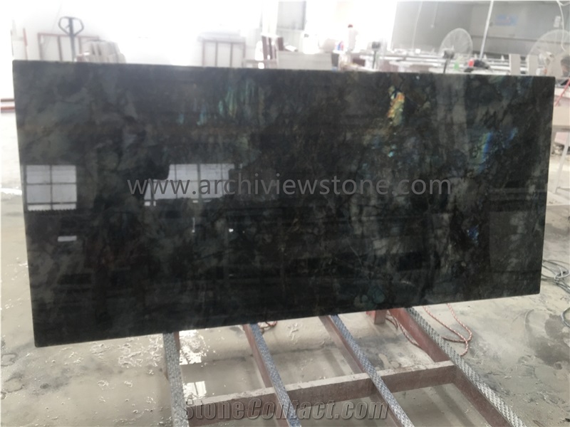 Labradorite Blue Granite Table Top Lemurian Blue Table Top