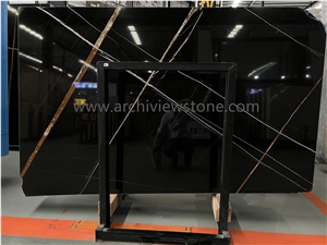 Sahara Noir Marble Laurent Black Sahara Marble Slab
