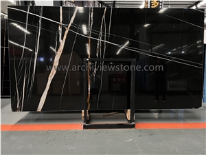 Sahara Noir Marble Laurent Black Sahara Marble Slab