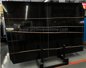 Sahara Noir Marble Laurent Black Sahara Marble Slab