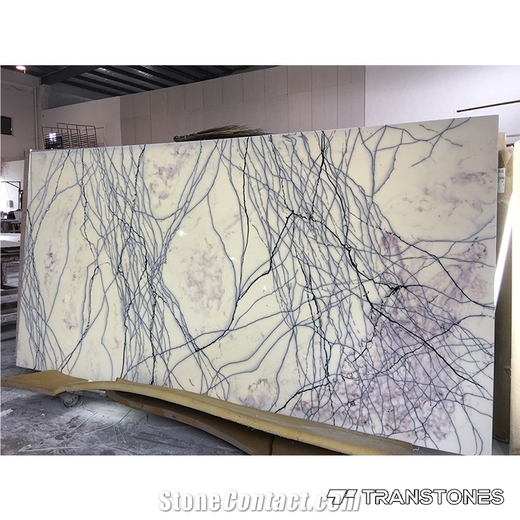 Alabaster Resin Stone Artificial Marble For Wall Decor