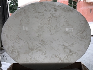 Artificial Stone Clear Quartz Table Tops