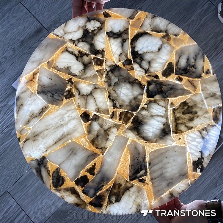 Black Quartz W Gold Foil Price Stone Alabaster Table Tops