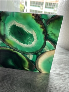 Translucent Polished Agate Slice Natural Agate Wall Panel