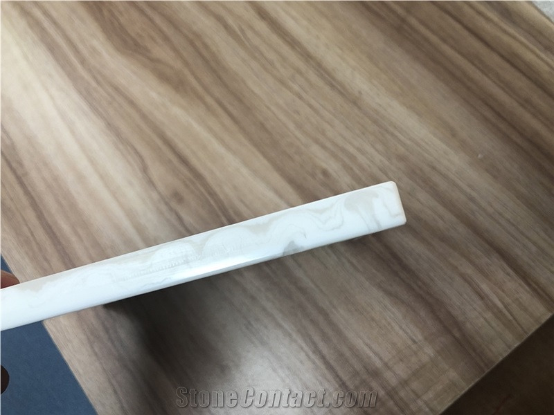 White Artificial Alabaster Quartz Stone Slabs