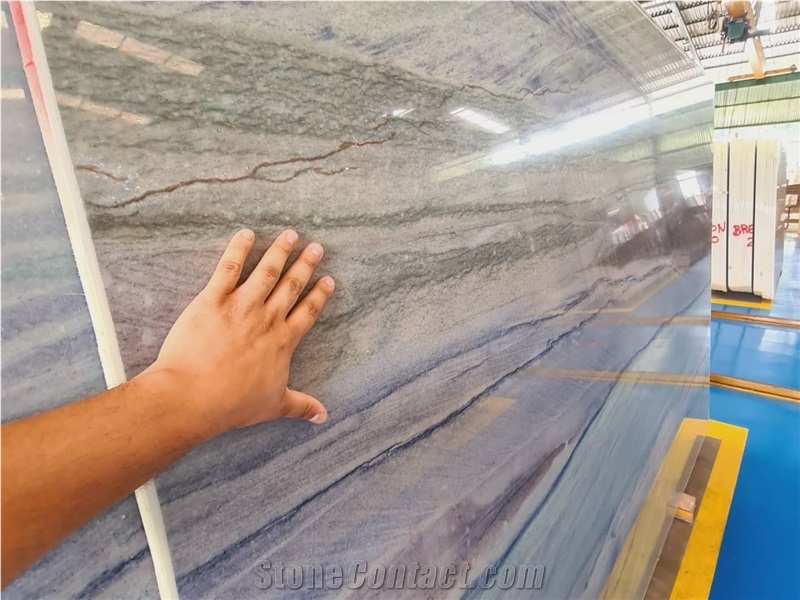 Imperial Blue Quartzite Slabs