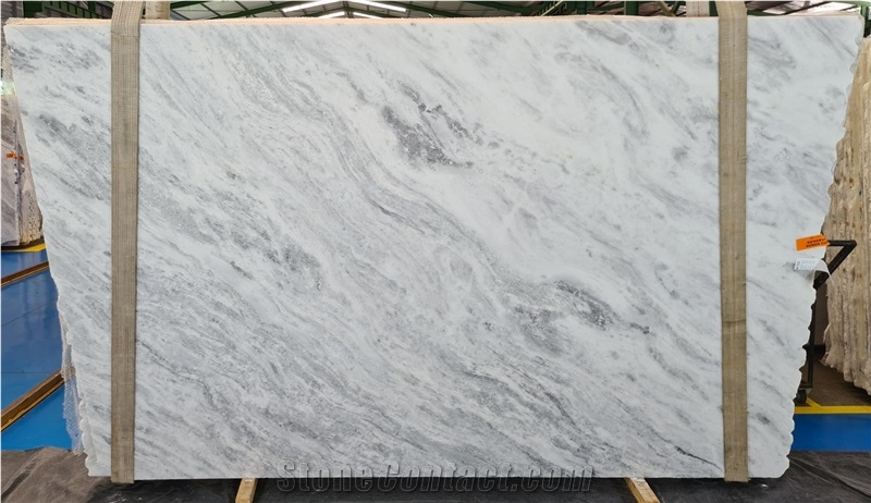 Shadow White Marble Blocks - Slabs