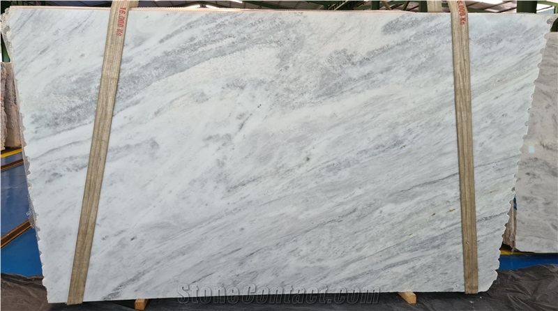 Shadow White Marble Blocks - Slabs