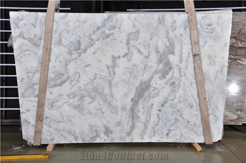 Shadow White Marble Blocks - Slabs