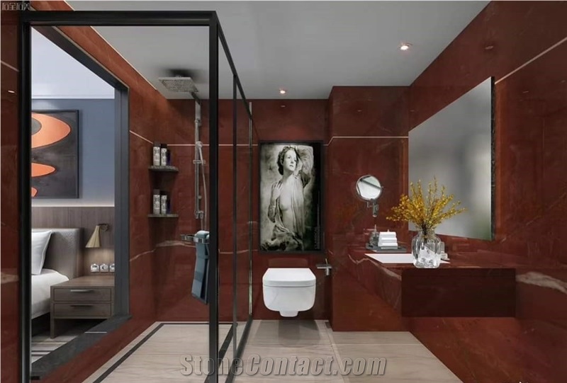 Xango Red Quartzite Blocks-Slabs
