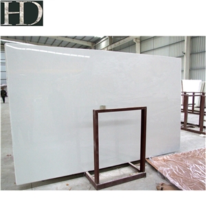 Pure White Nano Glass Slabs Grade A  Artificial Stone 