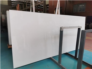 China Pure White Nano Vetro Artificial Microcrystalline Slab