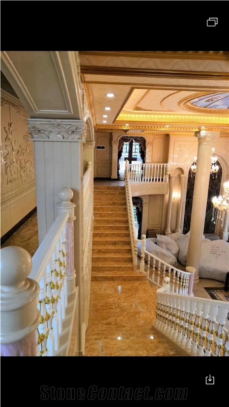 Amber Gold Marble Yellow Slab Tile In China Stone Market