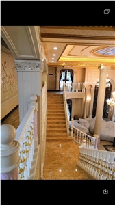 Amber Gold Marble Yellow Slab Tile In China Stone Market