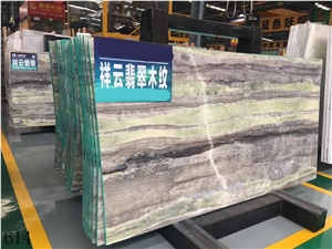 China River Jade Marble Green Wood Grain Verde Larissa Slab China River Jade Marble Green Wood Grain Verde Larissa Slab