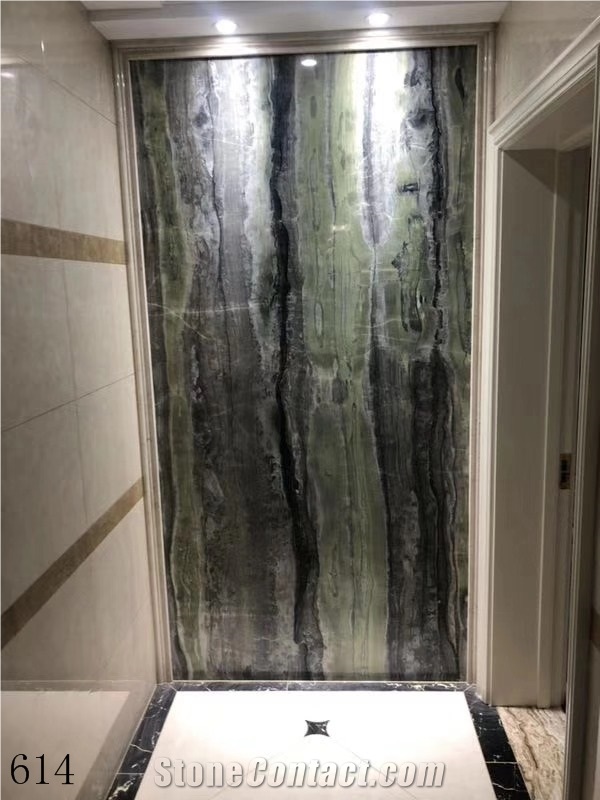 China River Jade Marble Green Wood Grain Verde Larissa Slab