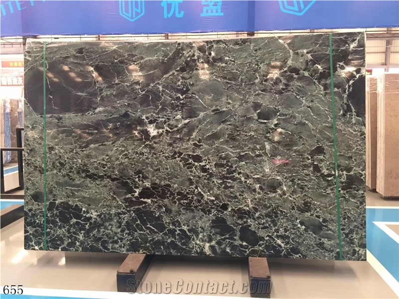 Olive Green Marble Udaipur Slab Tile In China Stone Market