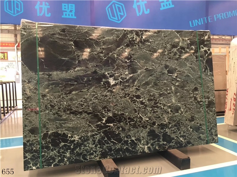Olive Green Marble Udaipur Slab Tile In China Stone Market