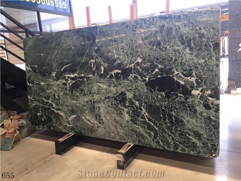 Olive Green Marble Udaipur Slab Tile In China Stone Market