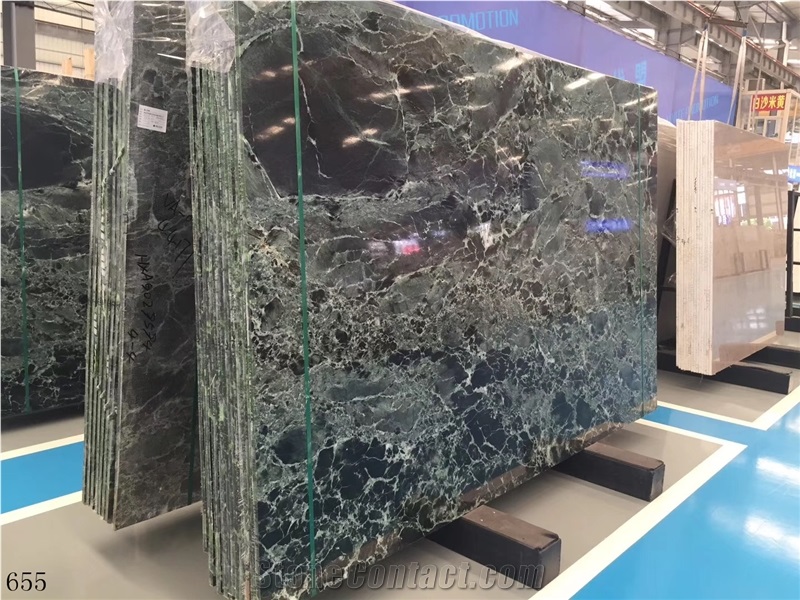 Olive Green Marble Udaipur Slab Tile In China Stone Market