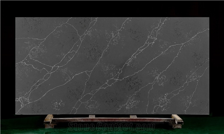 Artificial Marble Stone Grey Quartz Kitchen Island Countertop