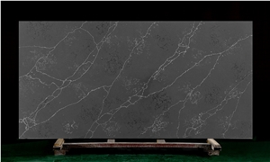 Artificial Marble Stone Grey Quartz Kitchen Island Countertop