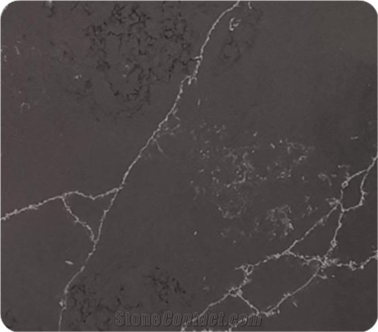 Artificial Marble Stone Grey Quartz Kitchen Island Countertop