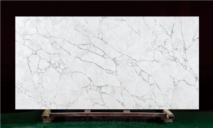 Artificial Quartz Slab For Quartz Kitchen Island Counter Top