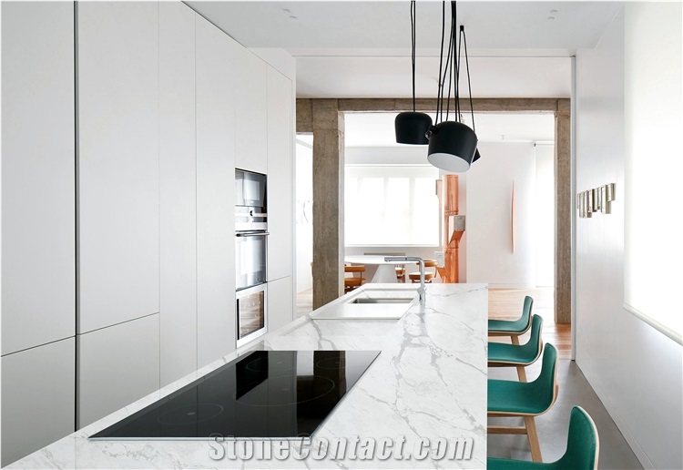 Artificial Quartz Slab For Quartz Kitchen Island Counter Top