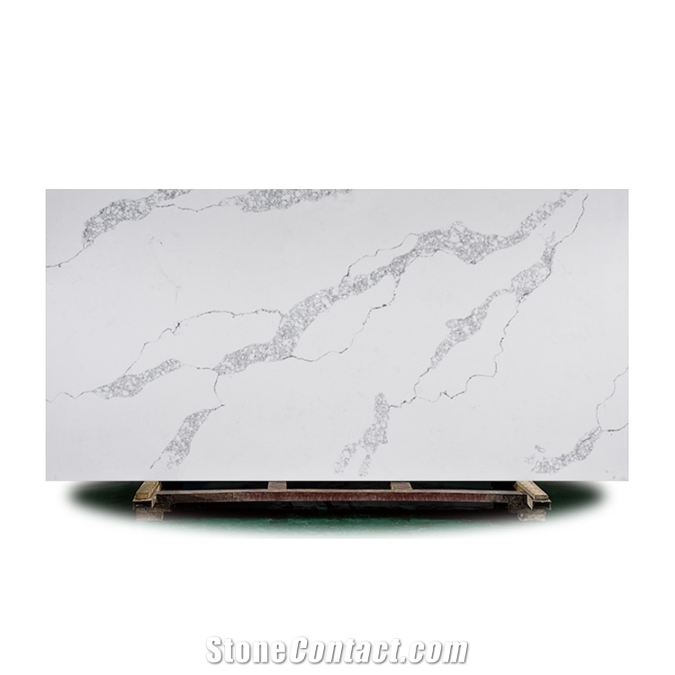 Artificial Stone Calacatta Quartz Kitchen Island Countertops