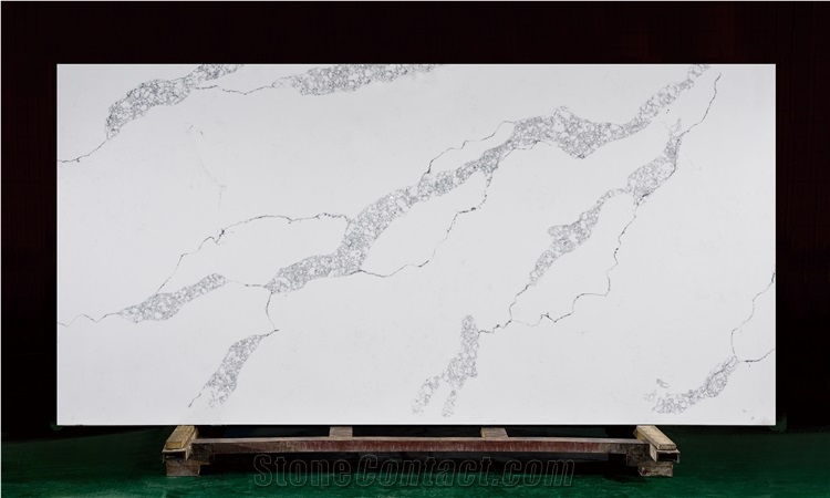 Artificial Stone Calacatta Quartz Kitchen Island Countertops