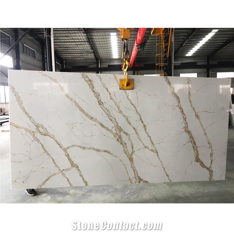 Calacatta Gold Marble Looks Quartz Slabs