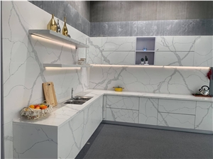 Quartz Stone Kitchen Countertop Artificial Quartz Island Top