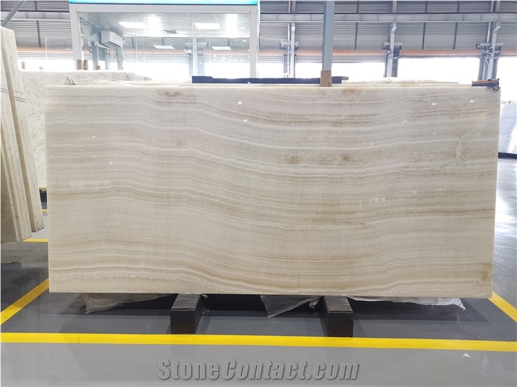 Natural Vanilla Onyx Big Slabs  And Tiles