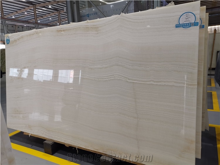 Natural Vanilla Onyx Big Slabs  And Tiles
