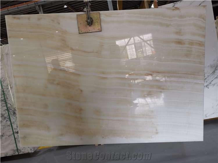Natural Vanilla Onyx Big Slabs  And Tiles