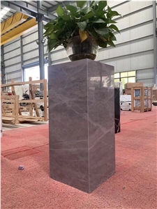 Calacatta White Marble Artificial Stone Flower Planters Base