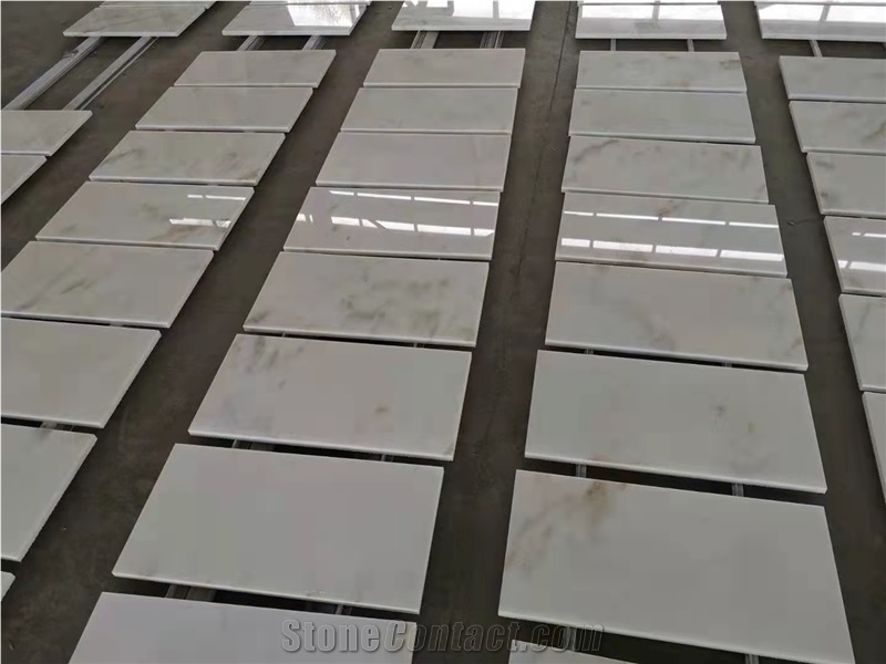 Han White Marble Polished Tiles Slabs For Wall Cladding