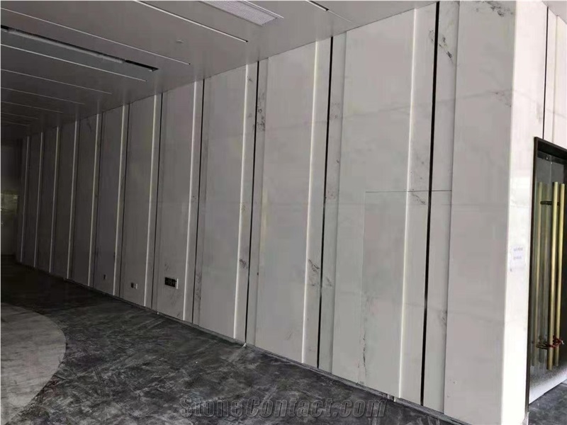 Han White Marble Polished Tiles Slabs For Wall Cladding