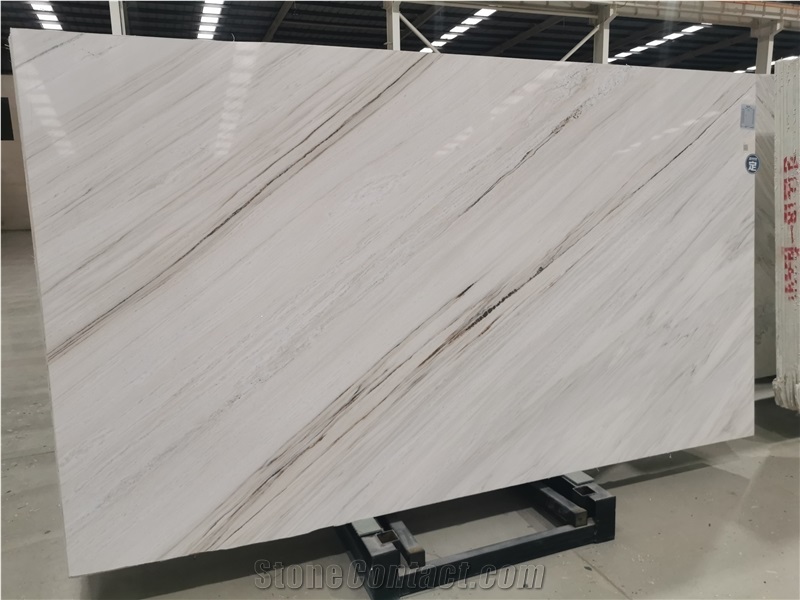 Italy White Palissando Marble Tiles Slabs For Wall Cladding