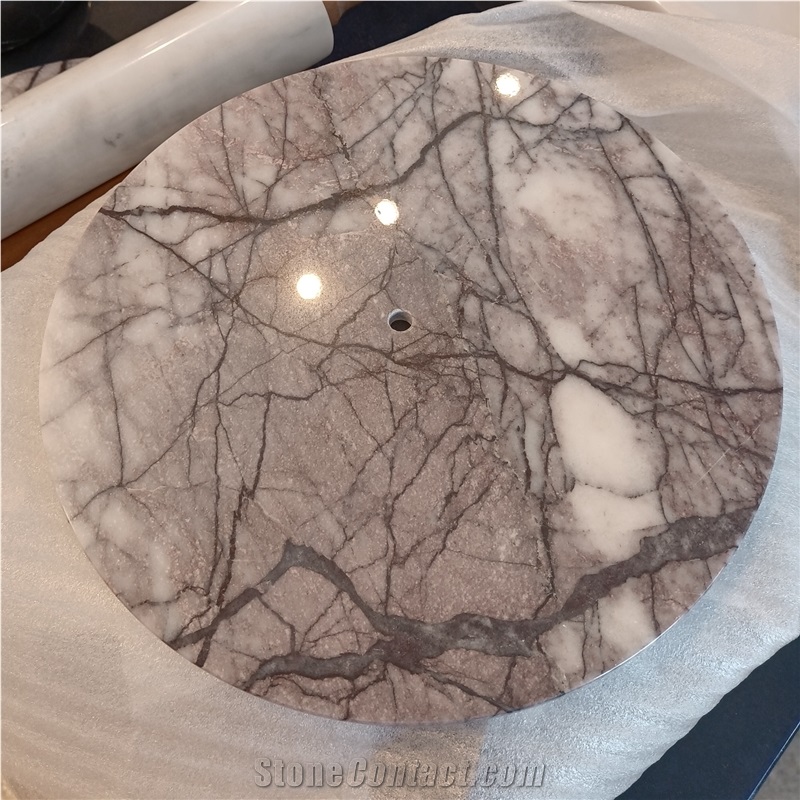Milas New York White Marble Stone Dinner Board Home Decor