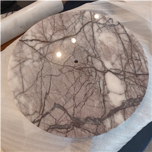 Milas New York White Marble Stone Dinner Board Home Decor