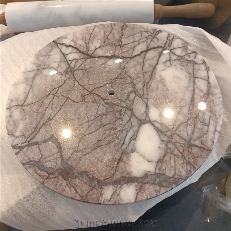 Milas New York White Marble Stone Dinner Board Home Decor