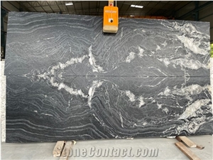 Monsoon Black Quartzite Slab