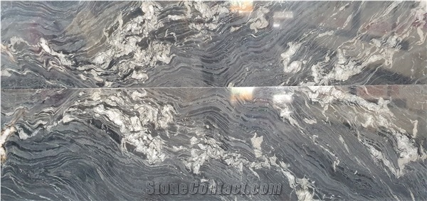 Monsoon Black Quartzite Slab