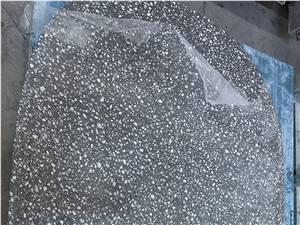 Black Terrazzo Kitchen Floor Tiles Wall Backsplash